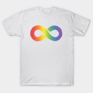 Rainbow Infinity Symbol | Autism Pride Sticker | Neurodiversity T-Shirt